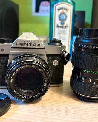 Pentax k1000 + obbiettivo 40~80mm