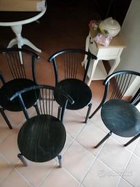 set 4 sedie Calligaris, mod vintage