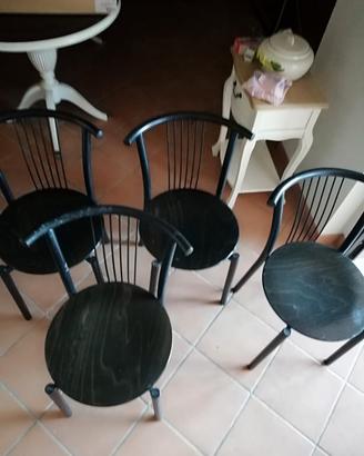 set 4 sedie Calligaris, mod vintage