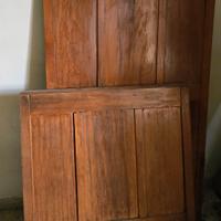 Testiera del 900 in noce letto singolo