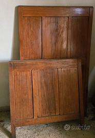 Testiera del 900 in noce letto singolo