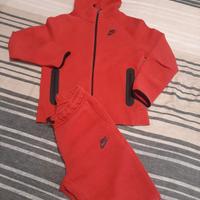 Tuta tech rossa junior 