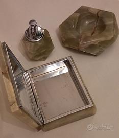 set da scrivania in onice