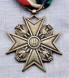 Croce servizio Corpo Guardie PS mod. 1965 Argento