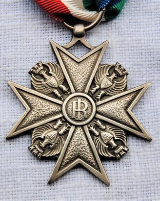 Croce servizio Corpo Guardie PS mod. 1965 Argento