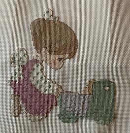 Ricamo "Precious Moments" - Fatto a Mano