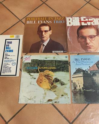 Cinque LP Bill Evans, pianoforte jazz