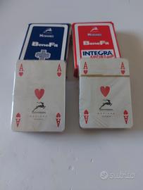 Lotto 2 mazzi carte Modiano BeneFit sigillati