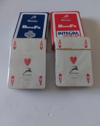 Lotto 2 mazzi carte Modiano BeneFit sigillati