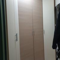 armadio  angolare bicolore