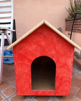 Cuccia cane artigianale nuova fatta a mano, legno