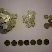 Monete lire da 5,10,20,50,100 e gettoni telefonici