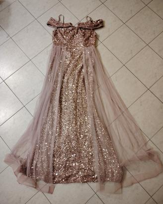 vestito a Sirena nuovo tg M