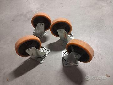 Ruote carrello piene Girevole