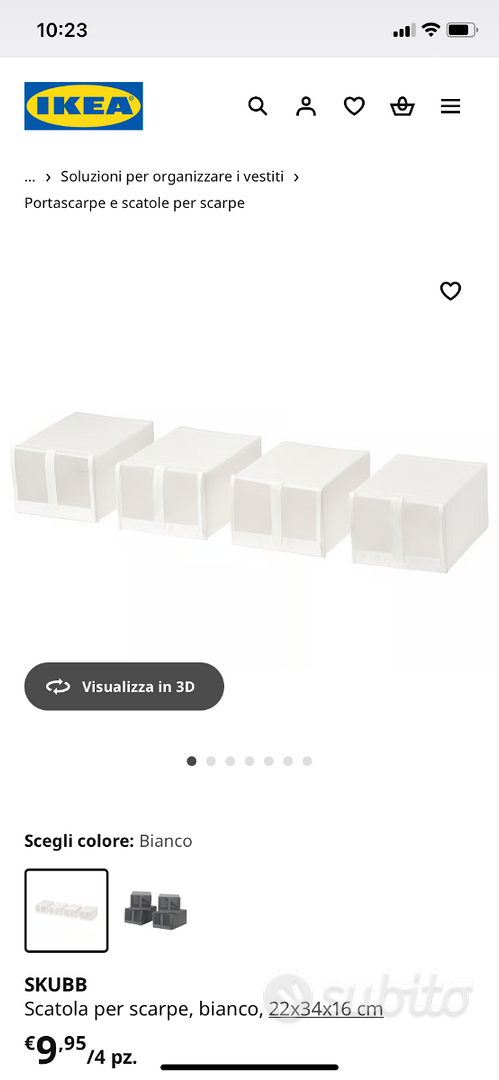 Porta Scarpe e scatole per scarpe IKEA Skubb Abbigliamento e