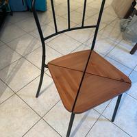 4 sedie IKEA Agne ferro e legno