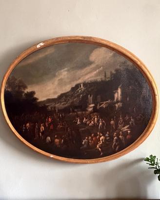 Dipinto Olio su Tela Scipione Compagno 1600 XVII