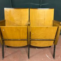 Sedie cinema teatro in legno