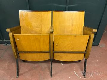 Sedie cinema teatro in legno