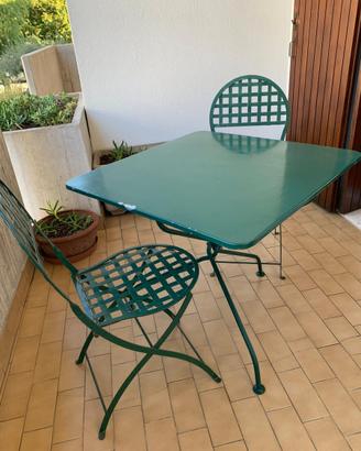 Set da giardino Unopiù – tavolo + 4 sedie