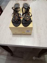 sandali gioiello marroni