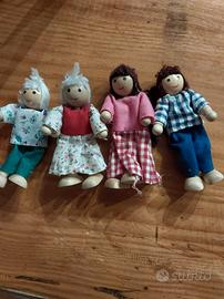 Casetta di legno con accessori