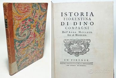 ISTORIA FIORENTINA DI DINO COMPAGNI DALL'ANNO 1280