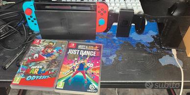 Nintendo switch v1 + 2 giochi+ accessori 