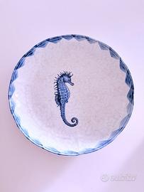 Piatto cm 36 ceramica vintage anni 80 Monicado