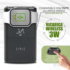 2pezzi €28 PowerBank Jokla Ricarica USB e Wireless