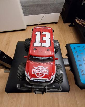 Jip telecomandata rossa con decalcomanie