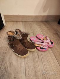 Stivaletti bambina Nero Giardini + infradito