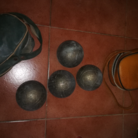 4 bocce da Esterno gioco outdoor vintage