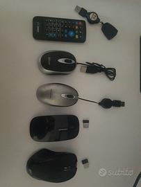 Lotto mouse usb telecomando pc