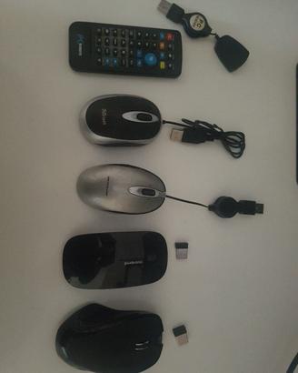 Lotto mouse usb telecomando pc