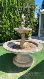 FONTANA E COLONNE DA GIARDINO
