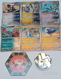 6 carte pokemon+2 monete