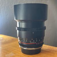 Obiettivo  Samyang 85mm T1.5 AS IF UMC, Canon