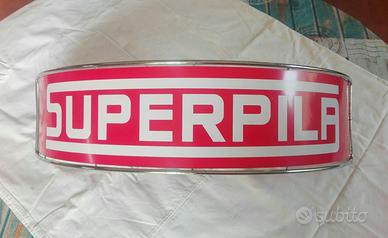 Insegna pubblicitaria "SUPERPILA"