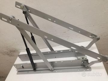 Staffe per alza rete matrimoniale a doppio effetto