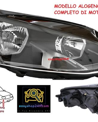 FARO FANALE PROIETTORE ANTERIORE DX PER VOLKSWAGEN