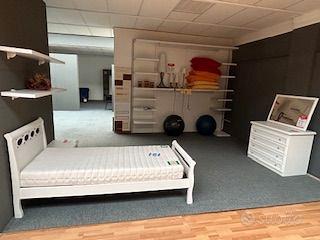 Camera Singola in laminato bianco