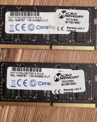 MEMORIA RAM 16 GB MICRO MEMORY DDR4 260 PIN SO-DIM