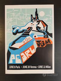 Poster "Pearl Jam" Vintage - Live in Europa 
