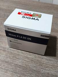 Obiettivo sigma 30mm F1.4 DC DN