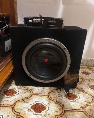 subwoofer kenwood + amplificatore