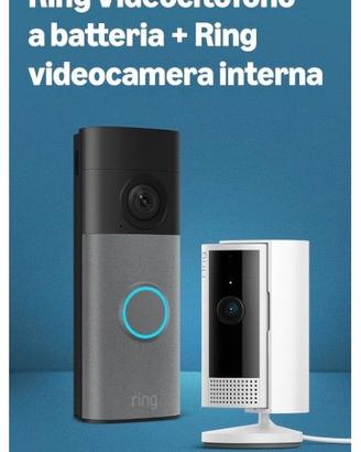 Ring Videocitofono a batteria e Ring videocamera i