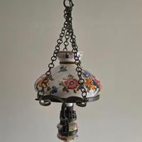 lampadario vintage in ceramica