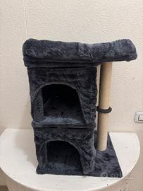 Tiragraffi PawHut con Doppia Cuccia e Lettino