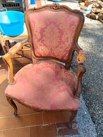 poltrona stile Luigi XV